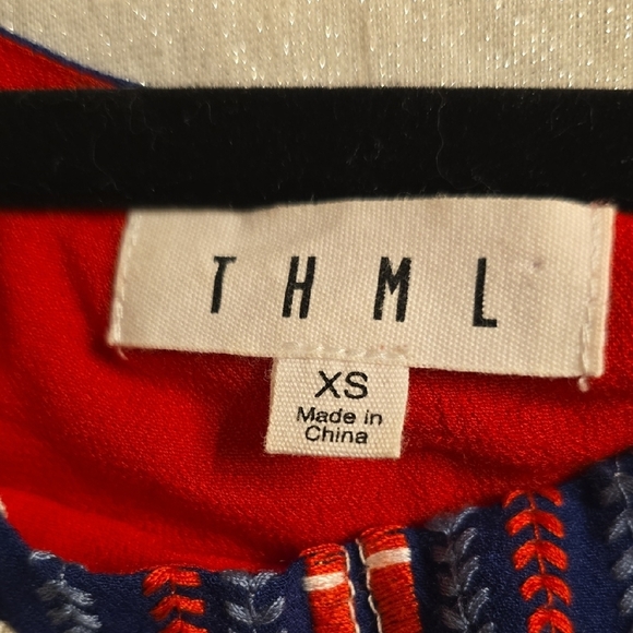 THML Blue and Red Mini Dress - Picture 10 of 14